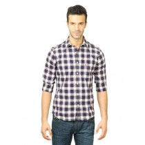 U.S. Polo Assn. Men Check Navy Blue Shirt