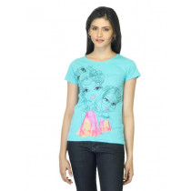 Jealous 21 Women Printed Blue T-shirt