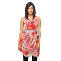 Sepia Women Printed Red Dress