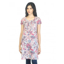 W Women Printed Magenta Kurta