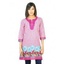 BIBA Women Printed White Kurta