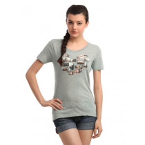 Roxy Women Grey T-shirt