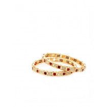 Royal Diadem Set of 2 Golden Bangles