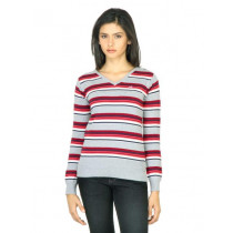 Wrangler Women Felt Grey Sweater