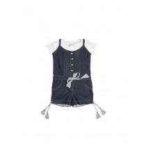 Gini and Jony Girls Digital Blue Dress