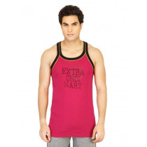 Facit Men Square Neck Red Innerwear Vest