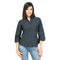 Scullers For Her Women Casual Shirt Black Shirts
