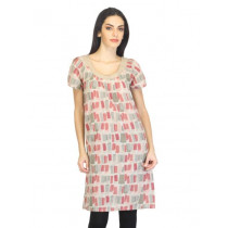 W Women Printed Beige Kurta