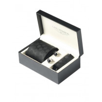 Lino Perros Men Formal Black Accessory Gift Set