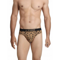 Crusoe Men Small Biker Brown Brief
