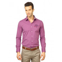 U.S. Polo Assn. Men Solid Pink Shirt