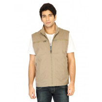 Turtle Solid Men Khaki Jacket