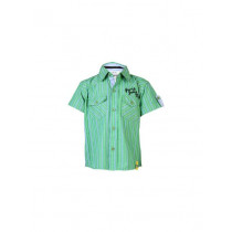 Gini and Jony Kids Boys Stripes Green Tshirts