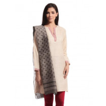 Fabindia Women Chanderi Grey Stole
