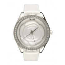 Guess Women Rosette White Watch