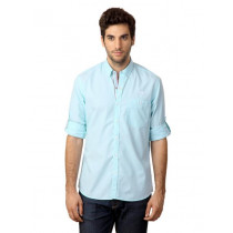 John Players Men Stripes Blue Shirt
