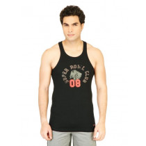 Facit Men Black Innerwear Vest