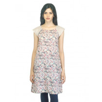 W Women Printed Beige Kurta