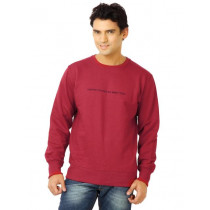 United Colors of Benetton Men Solid Magenta T-shirt