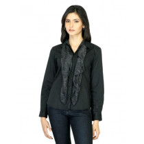 Scullers For Her Striped Black Shirt