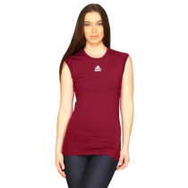 ADIDAS Women Maroon T-shirt
