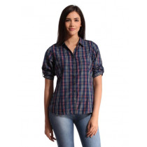 Scullers For Her Women Check Blue Shirt