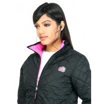 C Vox Women Solid 1351 Black Jacket