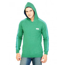 ADIDAS Men Solid Green Sweaters