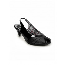 Catwalk Women Corporate Leather Black Heels