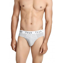 FCUK Underwear Men White Striped Brief