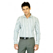 John Miller Men Stripes White Shirts