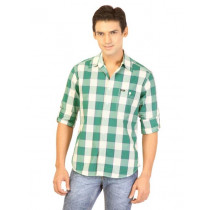 Lee Men Check Green Shirts