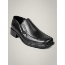 Lee Cooper Men's Formal Leather Slip-On Black Shoe