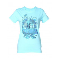 Nike Women's Line 9 Turquoise Blue T-shirt