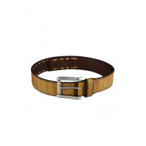 Basics Men Tan Leather Belt