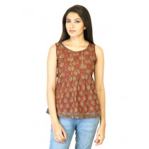 Mother Earth Women Brown Printed Top