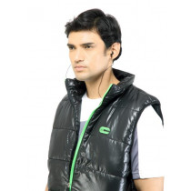 C Vox Men Solid 1349 Black Jacket