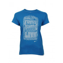 Nike Women As Statement Blue T-Shirts