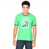 Puma Men Heroes Graphic Green Tshirts