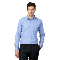 Mark Taylor Men Blue Striped Shirt
