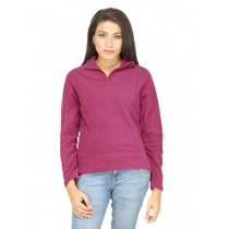 Quechua Women  Fleece Magenta Sweatshirt
