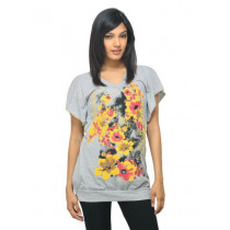 Sepia Women Printed Grey Top