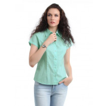 Myntra Women Light Blue Shirt
