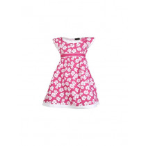 Doodle Kids Girl Printed Pink Dress