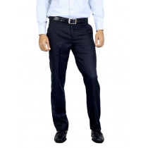 Genesis Men Stripes Navy Blue Trouser