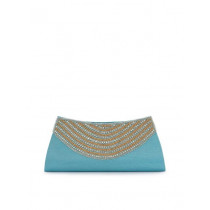 Spice Art Women Small Beads Blue Clutch
