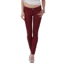 Pepe Jeans Women Dark Red Jeggings