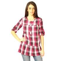 Jealous 21 Women Checks Grey Tops