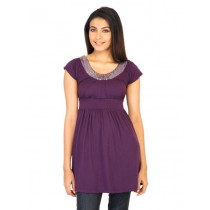 Jealous 21 Women Solid Purple Tops