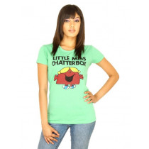 Little Miss Women Printed Light Green T-shirt